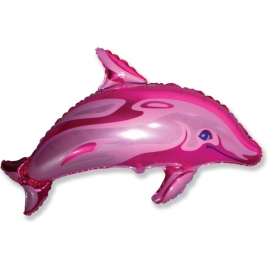 Шар Фольгированный Дельфин Розовый 91 см